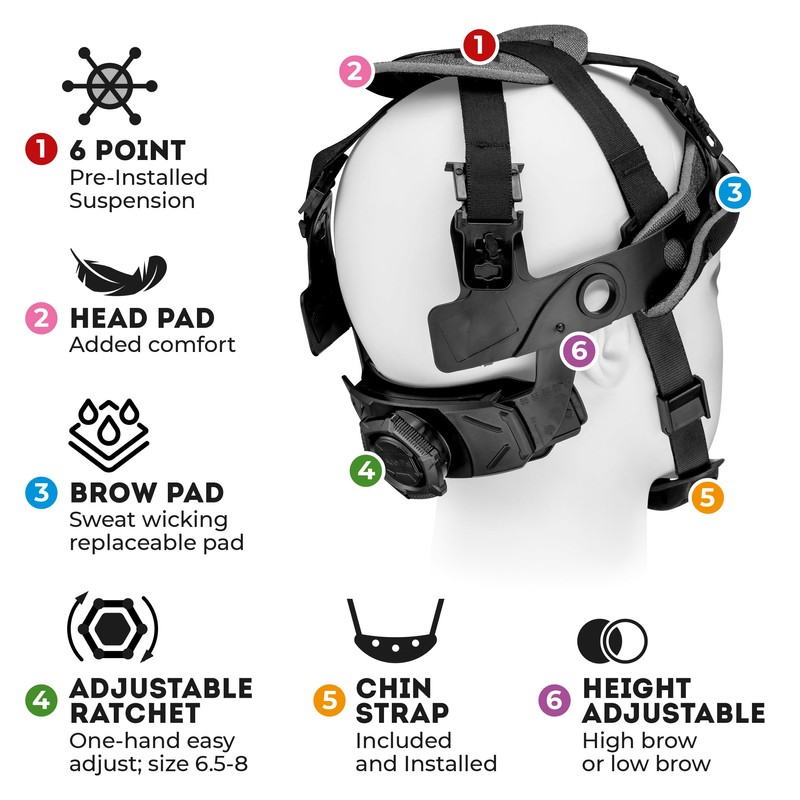 Acerpal Full Brim Vented Grey Weave Carbon Fiber Design Gloss