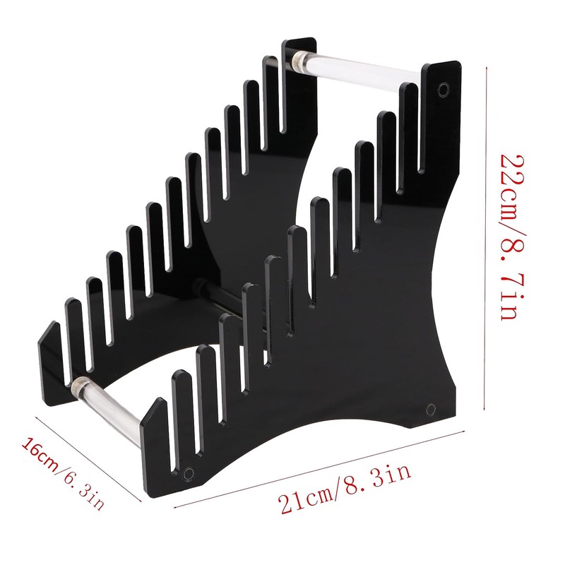 Record Storage Holder 12 Slots Acrylic Vinyl Record Organizer Easy