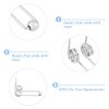SUPERFINDINGS 30PCS Double Return Torsion Spring Wire Diameter 1.2mm Perm