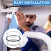 JEYORZY 2 Pairs 110 mm Washbasin O-Ring Sealing Ring for
