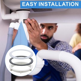 JEYORZY 2 Pairs 110 mm Washbasin O-Ring Sealing Ring for Sink, Flat Seal for Strainer Basket Drain, for 110 mm Sink Series