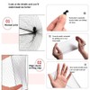 ZYC100 bag Brown Hair Net - 24 "Invisible nylon hair