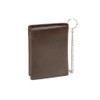 Biker Wallet with chrome chain vertical format LEAS, Genuine Leather,