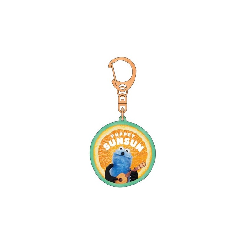 Kei Company Puppet Sunsun Puffy 3D Keychain Orange PSS-PU-OR
