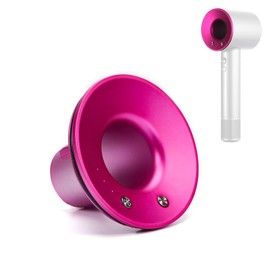Hair Dryer Cover Compatible with Dyson Supersonic HD01 HD02 HD03 HD07 HD08 Hair Dryer Attachment, Hair Dryer Front Baffle Replacement Parts with Sealing Ring (Rose Red)