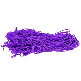 Mandala Crafts 3 Inches Pre-Tied Stretch Loops with Pre Tied Bows from Elastic Ribbon - 100 Purple Elastic Bows Boxes Bows Tags Gift Elastic Wrapping Cord String