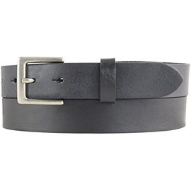 BELTINGER Women's belt made of full cowhide leather, 3 cm, leather belt for women, 30 mm, chino belt with belt buckle in antique silver, Black, antique silver