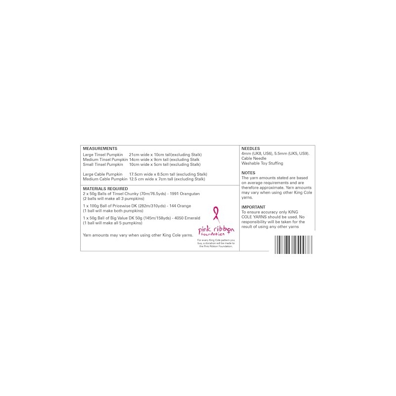 King Cole Tinsel & DK Knitting Pattern - 9180 Various