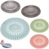5 Pack Hair Catcher Durable Silicone Hair Stopper Shower Drain