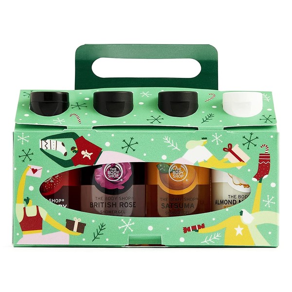 The Body Shop Refresh & Rejoice Shower Gels Gift Set, Contains 8 Creams, 60 ml