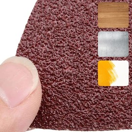 200 Almohadillas para Oreja Triangulares de 80 mm, Papel de Lija Triangular para Almohadilla de Lija Oscilante de 3-1/8 Pulgadas, Grano 40/60/80/100/120/180/240, para Madera