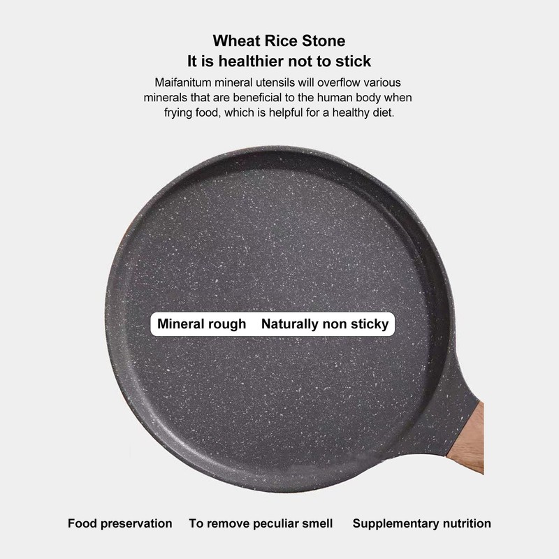 Frying Pan Prevents Stick Medical Stone Coating Aluminium Alloy Integrated