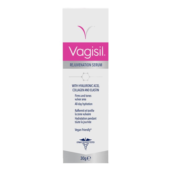 Vagisil Rejuvenation Serum, Hydrating and Rejuvenating Serum for the Vulvar Area, with Hyaluronic Acid, Collagen and Elastin, Hydrates, Firms and Tones 30 g