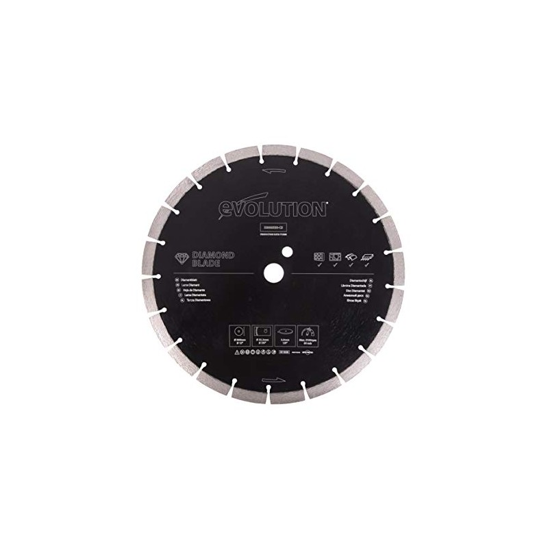 Evolution Power Tools Diamond Blade 12-Inch for Disc Cutter, Concrete