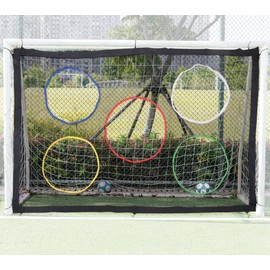 Coverify Kids Football Goal Target Sheet with 5 Scoring Zones Portable Football Training Netting for Shooting Soccer Target Sheet for Goals Detachable 6 x 4ft GOAL NOT INCLUDED