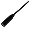 E-outstanding 3.5mm Female Jack to Bare End 2PCS Black TRRS