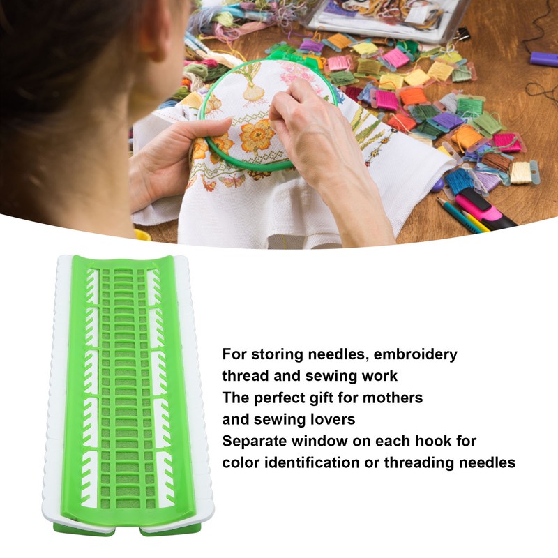 50 Positions Floss Organizer Prevent Knots Portable Floss Organizer Cross