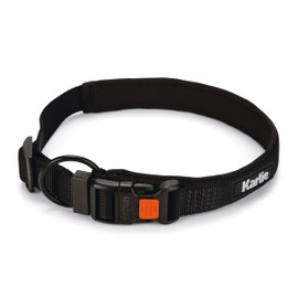 Karlie Art Sportiv Premium Dog Collar, Nylon, Black, 55-60 x 3 cm