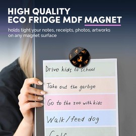 1 x Round MDF Magnet - Orange Jaguar Wild Cat Wildlife 45943