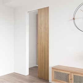 JUBEST Commercial Grade Pocket Door Hardware and Track Set, Sliding Door Hardware 60''