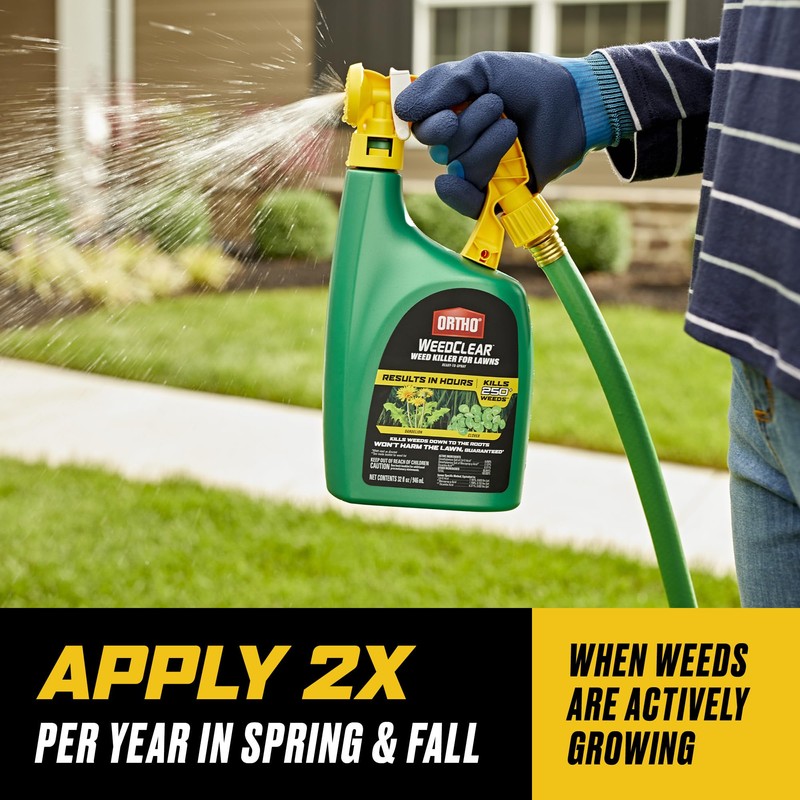 Ortho WeedClear Weed Killer for Lawns Ready-To-Spray: Treats up to