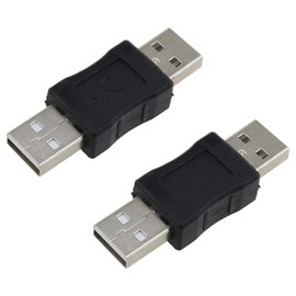 ZZHXSM 2PCS USB Adapter USB Male to USB Male Gender Changer Adapter Coupler Converter