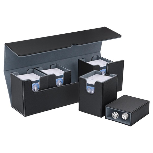 Tolesum 5-in-1 Card Deck Box for MTG, Gathering Card Box