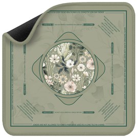 Mahjong Mat for Table - Durable Mahjong Table Cover with Unique Design, Premium Mahjong Accessories, Perfect Mahjong Gifts for Women, Game Mat for Mahjong and Board Game Enthusiasts Verdant Geometry