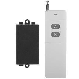 3KM Long Range DC 12V 2CH RF Remote Control Switch System Transmitter + Receiver for Control Lights, TVs, Fans, Cameras, Audio, Electric Doors Locks Windows, etc