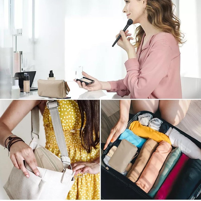 GeorgeX Bolsa de Maquillaje de Viaje para Mujer, Estuches de