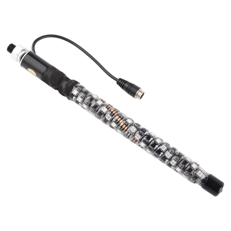 1ft LED Whip Lights 12‑24V 20 Colors IP67 Waterproof Overload