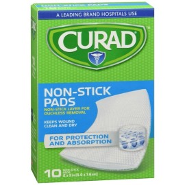 CURAD PAD NON-STICK 2"X3" 10CT