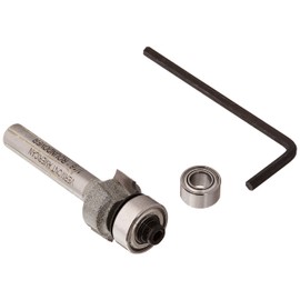 Vermont American 23129 1/16-Inch Radius Carbide Tipped Roundover and Bead Router Bit, 2-Inch Ball Bearing 2-Flute 1/4-Inch Shank