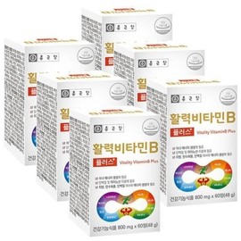 Chong Kun Dang Health [Seller Herb Food] Chong Kun Dang Vitality Vitamin B Plus 800mg x 60 tablets, 6 boxes / [셀러허브 식품] 종근당 활력비타민B 플러스 800mg x 60정 6박스