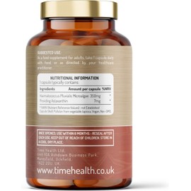 Astaxantina 7MG Alta Potencia | 120 Cápsulas | Antioxidante Natural Puro de Haematococcus Pluvialis | 4 Meses de Suministro | Vegano, Sin Aditivos | Fabricado en UK