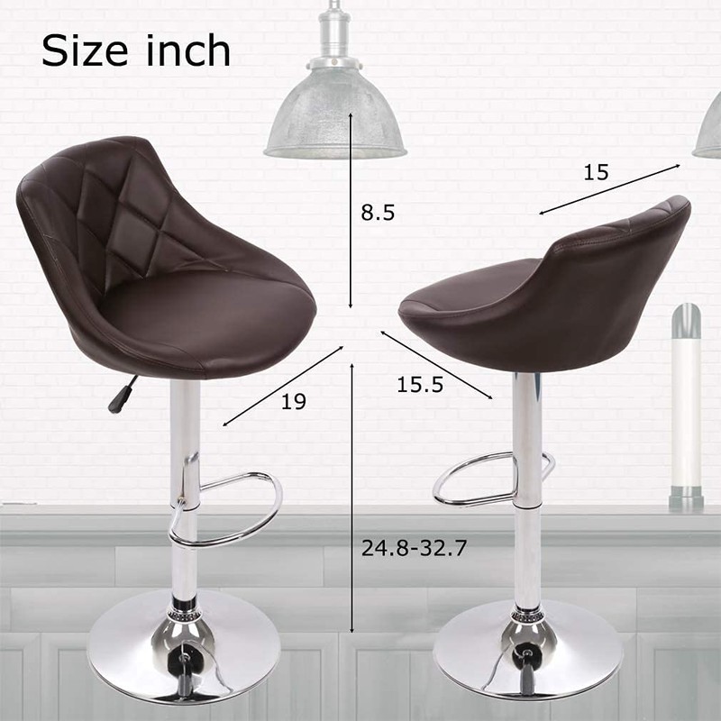 Better Choicet Bar Stools Set of 2, Barstools with Height