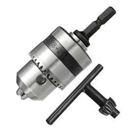 Eyech 1.5-10mm Keyed Drill Chucks 1/4 Inch Hex Shank Quick Connect Adapter Conversion Impact Driver Capacity Mount 3/8-24 UNF to Drill