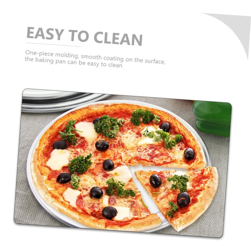 Operitacx Metal Pizza Pan Heat Resistant Oven Tray Durable Non