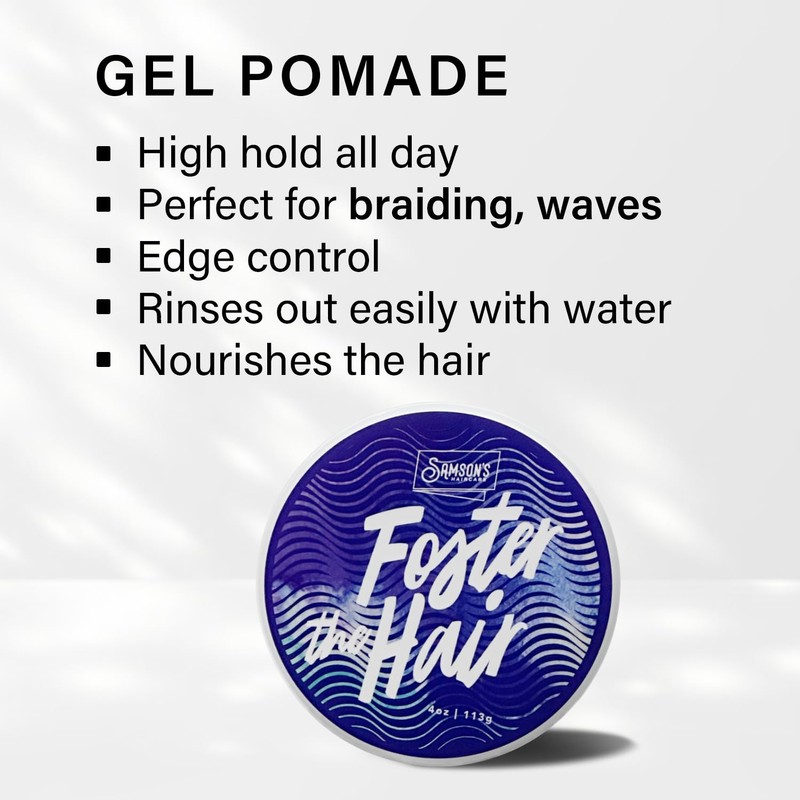 SAMSON'S HAIRCARE Foster the Hair Gel Pomade – High Hold,