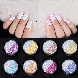 [Out_62] Bling Bling Light-Reactive Nail Powder Color-Changing Glitter 8 Types - Chameleon_Glitter_-_01／FREE / [아우트_62]블링블링 빛반응 네일파우더 변색 글리터 8종 - 카멜레온_글리터_-_01／FREE