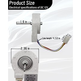 Upgraded Version W10822580 Refrigerator Evaporator Fan Motor (OEM) Compatible with Whirlpool, Kenmore, KitchenAid, Maytag Replace Parts W10255195 AP5985210, 2259385, 4283312, PS11723174