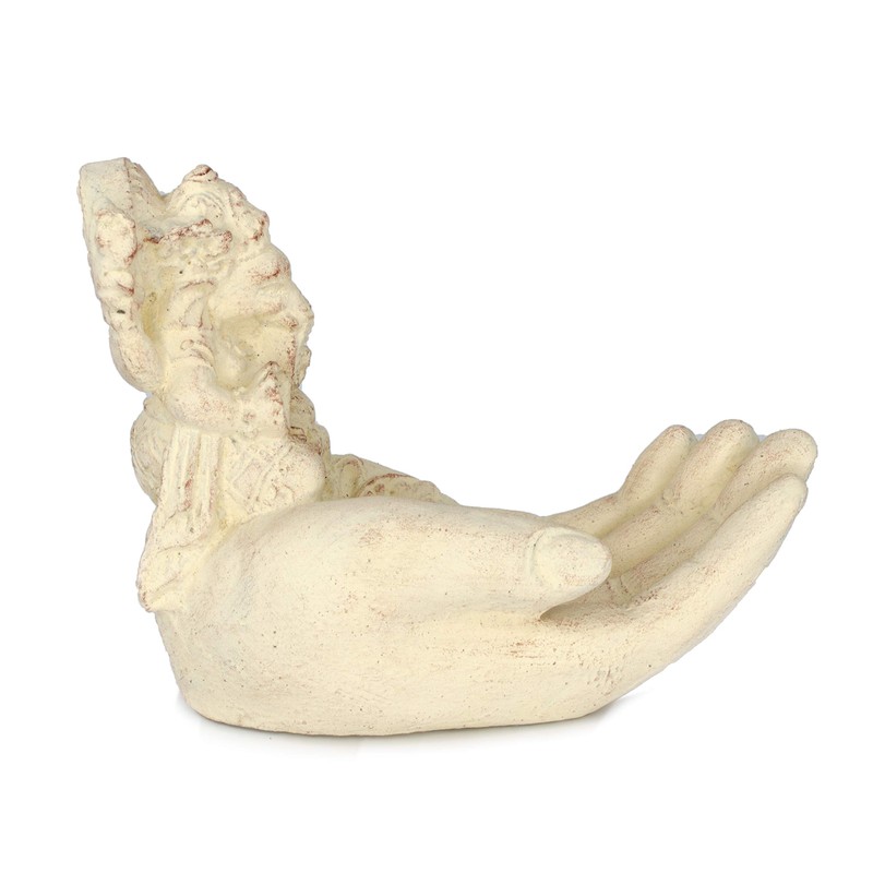 FaHome Ganesha Soap Dish Stone Soap Holder Sculpture Figurine Giving
