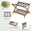 Morwdxef Set of 2 Fully Assembled Luggage Rack for Guest