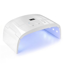 HIVABUTY UV Light for Resin, Gel Nail Light, LED Curing Light, Nail Dryer, Dual Light Source (365-405nm), Folding, Time Setting, HD LCD Display