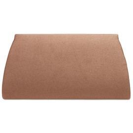 Caspar TA525 Women's Elegant Textile Velour Clutch Bag Evening Bag, antique pink