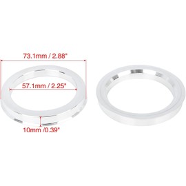 MACHSWON 4pcs Aluminium Alloy Car Hub Centric Rings Wheel Bore Spacer 73.1 to 57.1 mm