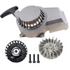 GOOFIT Grey Coil Spring Kickstarter Accessories Alloy Recoil Pull Starter
