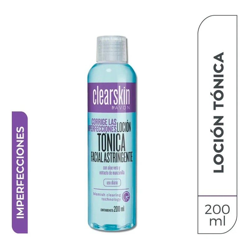 Loción Astringente Clearskin 200ml Piel Acné Avon