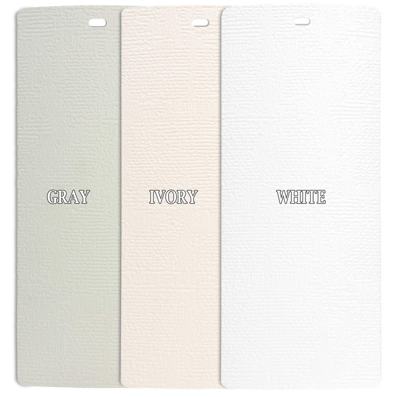 DALIX Chaparral Replacement Blinds Vertical Slats Door Ivory 82.5" Window