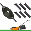 Poweka 60 pcs FLY014 Plastic Blades Compatible with Flymo Lawnmowers